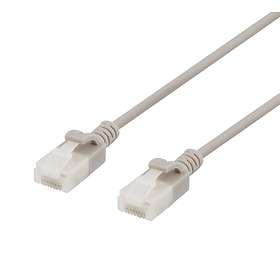 Deltaco Slim U/UTP Cat6a RJ45 - RJ45 LSZH 1m