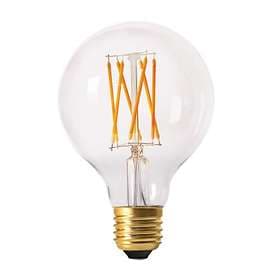 PRhome Elect LED Filament Globe 4W 280lm 2300K (Ø80, Dimbar)