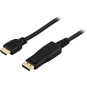 Deltaco HDMI - DisplayPort 1m