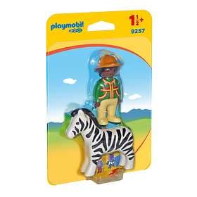 Playmobil 1.2.3 9257 Pojke Med Zebra