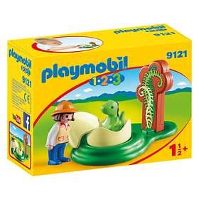 Playmobil 1.2.3 9121 Flicka med Dinosaurieägg