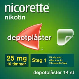 Nicorette Novum Depotplåster 25mg/16h 14st