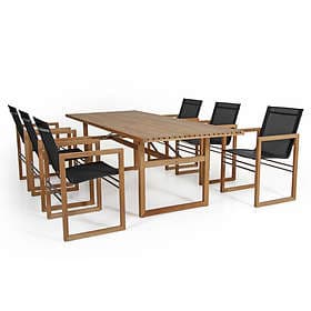 Brafab Grupp Vevi 230x95cm (inkl. 6st Karmstolar)