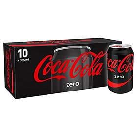 Coca-Cola Zero Burk 0,33l 10-pack