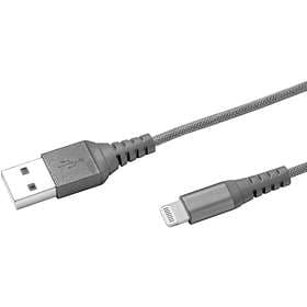 Celly Nylon USB A - Lightning 1m