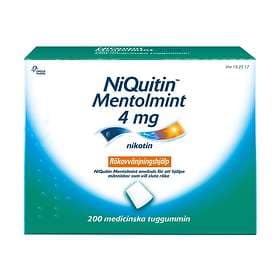 NiQuitin Medicinskt Tuggummi Mentolmint 4mg 200st