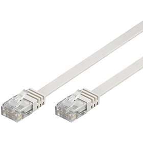 Deltaco Flat U/UTP Cat6 RJ45 - RJ45 1m