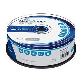 MediaRange BD-R DL 50GB 6x 25-Pack Spindel