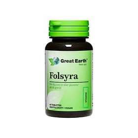 Great Earth Folsyra 60 Tabletter