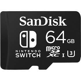 SanDisk Nintendo Switch microSDXC Class 10 UHS-I U3 100/60MB/s 64GB
