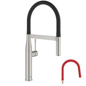 Grohe Köksblandare Essence 30294DG0 (Rostfri/Röd)