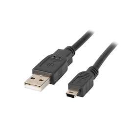 Lanberg Ferrite USB A - USB Mini-B 2.0 1,8m