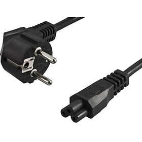 Deltaco CEE 7/7 (angled) - IEC C5 2m