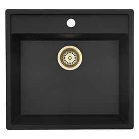 Lavabo Jupiter 60 (Svart/Mässing)