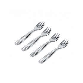 Alessi Colombina Fish Ostrongaffel 140mm 4-pack