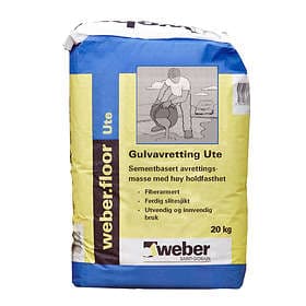 Weber Saint-Gobain Gulvavretting Ute (20kg)