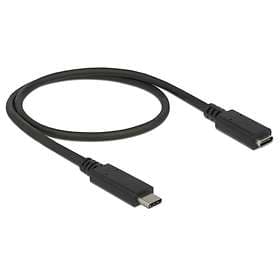 DeLock SuperSpeed USB C - USB C 3.0 M-F 0,5m