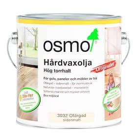 Osmo Hårdvaxolja Orginalet Sidenmatt 3032 Ofärgad 0,75L