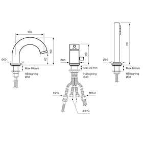 Tapwell Birillo Badkarsblandare BI047 (Matt Svart)