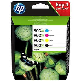 HP 903XL (Svart/Cyan/Magenta/Gul)