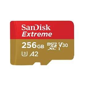 SanDisk Extreme microSDXC Class 10 UHS-I U3 V30 A2 160/90MB/s 256GB