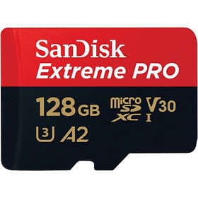 SanDisk Extreme Pro microSDXC Class 10 UHS-I U3 V30 A2 170/90MB/s 128GB