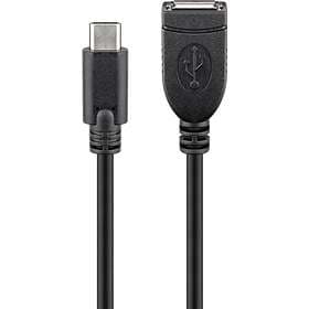 Goobay 3A USB A - USB C F-M 2.0 0,2m