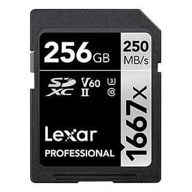 Lexar Professional SDXC Class 10 UHS-II U3 V60 1667x 256GB