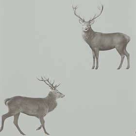 Sanderson Evesham Deer Silver Grey (216619)