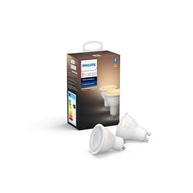 Philips Hue White Ambiance LED GU10 2200K-6500K 350lm 4,3W 2-pack (Dimbar)