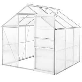 TecTake Växthus 190x185x195cm (Aluminium/Polykarbonat)