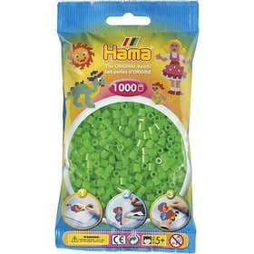 Hama Midi 207-42 Beads In Bag 1000 (Fluorescent Green)