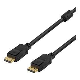 Deltaco Ferrite DisplayPort - DisplayPort 0,5m