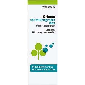 Orimox 50mickrogram/dos Nässpray 60 Doser