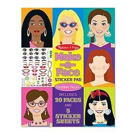 Melissa & Doug Make-a-Face Fashion Faces Sticker Pad