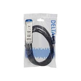 Deltaco USB A - USB A M-F 3.0 3m