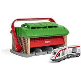 BRIO Tåggarage Med Bärhandtag 33474