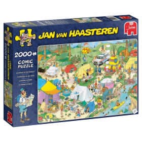 Jan Van Haasteren Pussel Camping In The Forest 2000 Bitar