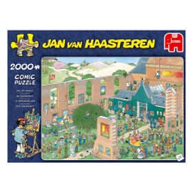 Jan Van Haasteren Pussel The Art Market 2000 Bitar