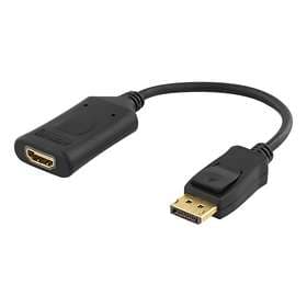 Deltaco Active DisplayPort - HDMI M-F Adapter 0,1m