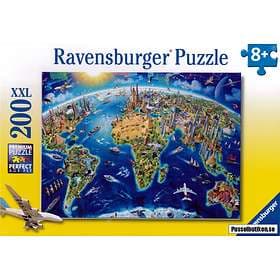 Ravensburger Pussel World Landmarks Map 200 Bitar