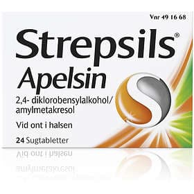 Strepsils Apelsin 24 Sugtabletter