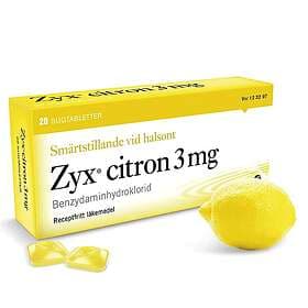 Zyx Citron 3mg 20 Sugtabletter