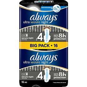 Always Ultra Secure Night Wings (16-pack)