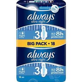 Always Ultra Night Wings Duo (18-pack)