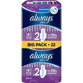 Always Ultra Long Wings Duo (22-pack)