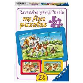 Ravensburger Pussel My First Puzzel Animal Friends 3x6 Bitar