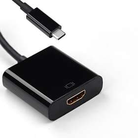 NÖRDIC USB C - HDMI M-F Adapter 0,1m