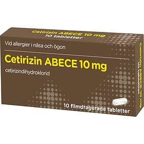 Cetirizin ABECE 10mg 10 Tabletter