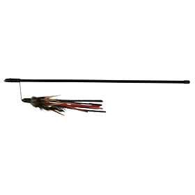 Trixie Playing Rod With Leather Straps And Feathers (50cm)